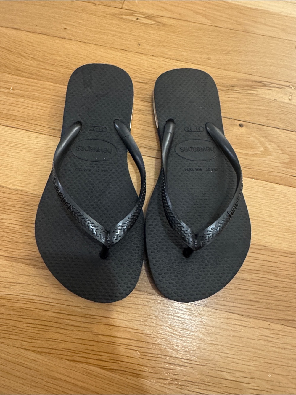 Havaianas Black Slim Kids Flip Flops